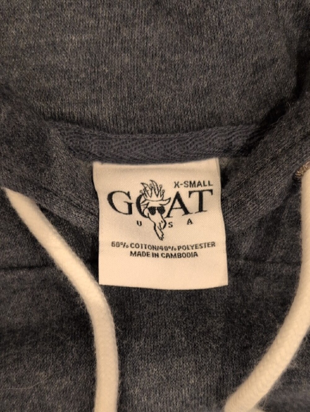 Men's XS Navy Goat Sweatshirt NWT - Picture 2 of 5